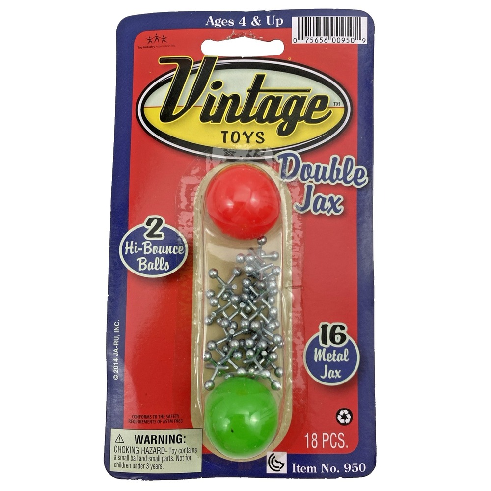 Double Jax by JA-RU Vintage Toys 16 Metal Jax & 2 Balls